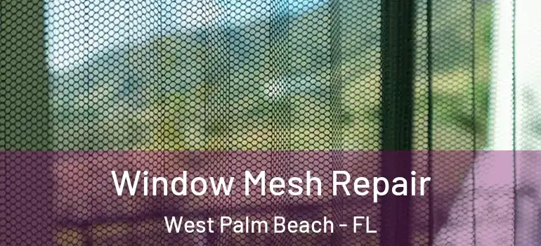  Window Mesh Repair West Palm Beach - FL